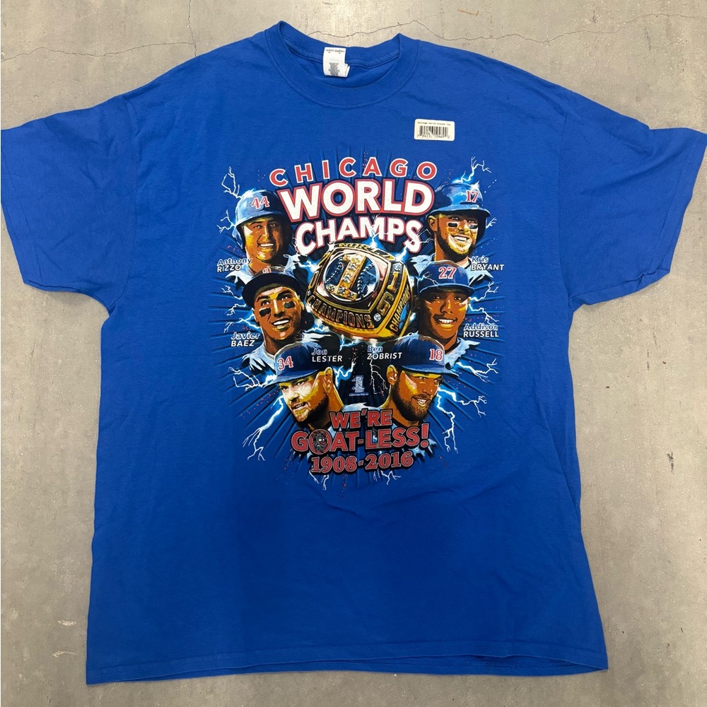 Blue Chicago World Champs Men's T-Shirt